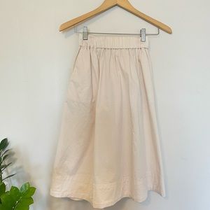 EVERLANE Cream Skirt